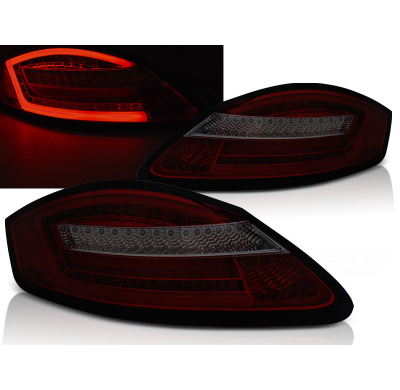 Pilotos Led Porsche Boxster 987 / Cayman 05-08 Rojo Ahumado Con Intermitentes Dinamicos