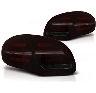 Pilotos Traseros Porsche Cayenne 10-15 Black Red Smoke Intermitentes Dinamicos