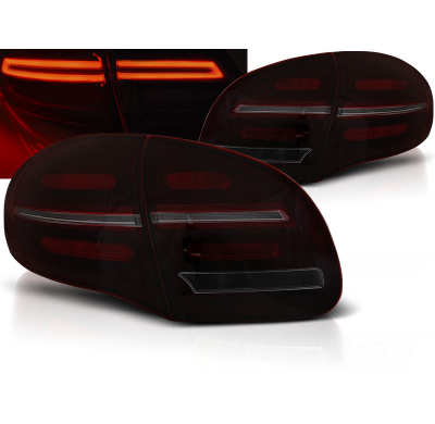 Pilotos Traseros Porsche Cayenne 10-15 Black Red Smoke Intermitentes Dinamicos