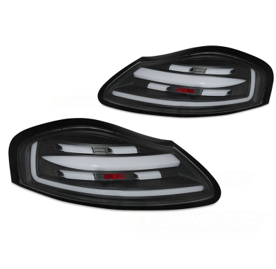 PILOTOS TRASEROS LED BLACK para PORSCHE BOXSTER 986 96-04 con intermitente dinamico