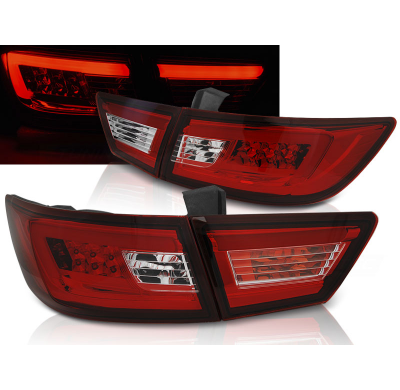 Pilotos Traseros Led Renault Clio Iv 13- Hatchback Led Bar Rojo/Blanco