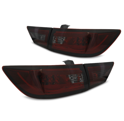Pilotos Traseros Led Renault Clio Iv 13- Hatchback Led Bar Rojo Ahumado