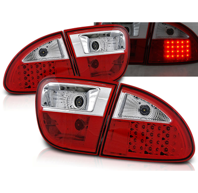 Pilotos Traseros Led Seat Leon 04.99-08.04 Rojo/Blanco Led