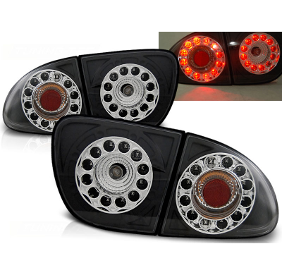 Pilotos Traseros Led Seat Leon 04.99-08.04 Negro Led