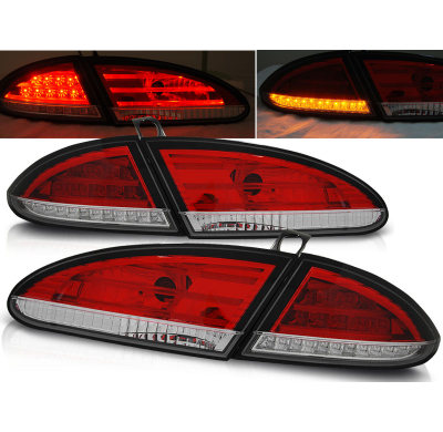 Pilotos Traseros Led Seat Leon 06.05-09 Rojo/Blanco Led