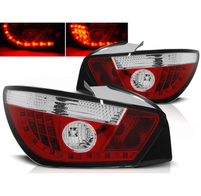 Pilotos Traseros Led Seat Ibiza 6j 3d 06.08- Rojo/Blanco Led