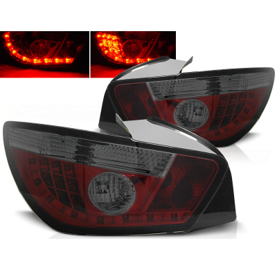 Pilotos Traseros Led Seat Ibiza 6j 3d 06.08- Rojo Ahumado Led