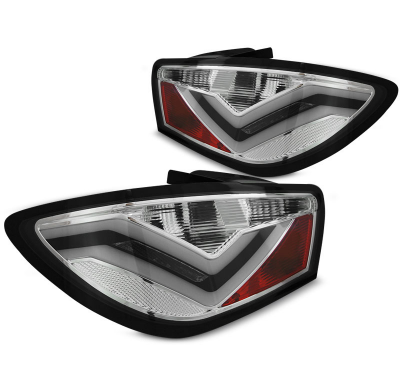 Pilotos Traseros Led Seat Ibiza 6j 3d 06.08-12 Cromado Led Bar
