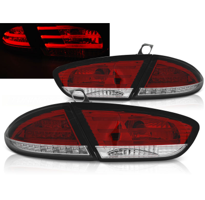 Pilotos Traseros Led Seat Leon 03.09-13 Rojo/Blanco Led