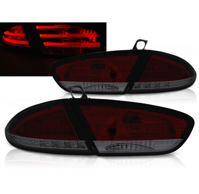 Pilotos Traseros Led Seat Leon 03.09-13 Rojo Ahumado Led