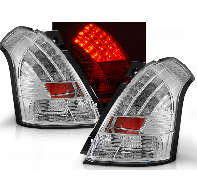 Pilotos Traseros Led Suzuki Swift 05.05-10 Cromado Led