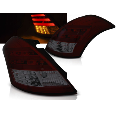 Pilotos Traseros Led Suzuki Swift Iv 10- Rojo Ahumado Led Bar