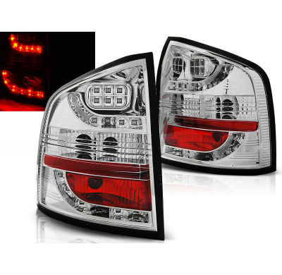 Pilotos Traseros Led Skoda Octavia Ii Kombi 03.04- Cromado Led