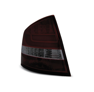 Pilotos Traseros Led Skoda Octavia Ii Sedan 03.04- Rojo Ahumado Led Bar