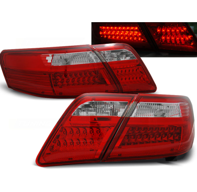 Pilotos Traseros Led Toyota Camry 6 Xv40 06-09 Rojo/Blanco Led