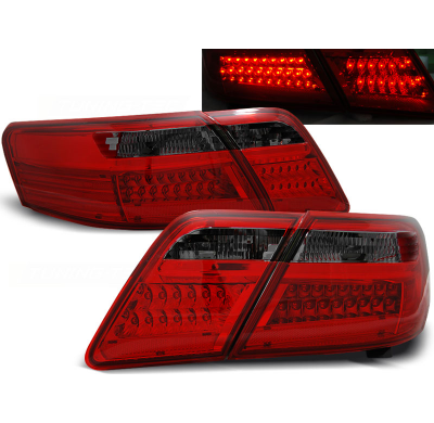 Pilotos Traseros Led Toyota Camry 6 Xv40 06-09 Rojo Ahumado Led