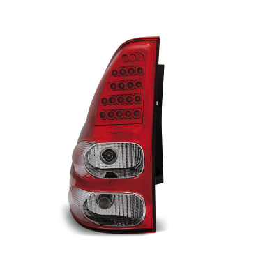 Pilotos Traseros Led Toyota Land Cruiser 120 03-09 Rojo/Blanco Led