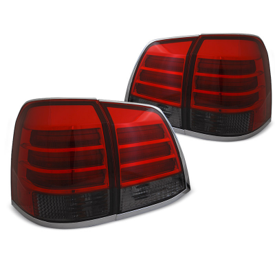 Pilotos Led Toyota Land Cruiser Fj200 07-15 Rojo Ahumados Led