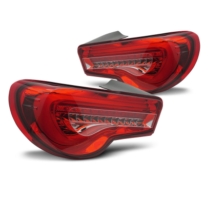 PILOTOS TRASEROS LED TOYOTA GT86 12-21 BARRA LED ROJA SEQ