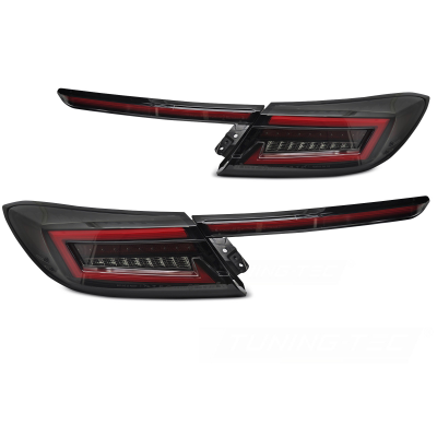 PILOTOS TRASEROS LED DE BARRA NEGRAS AHUMADAS INTERMITENTE DINAMICO aptas para TOYOTA GR86 21-