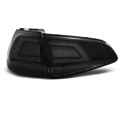 Pilotos Traseros Led Vw Golf 7 13- Ahumado Negro Led Bar