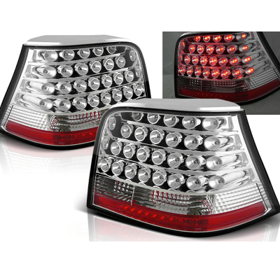 Pilotos Traseros Led Vw Golf 4 09.97-09.03 Cromado Led
