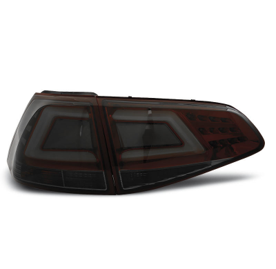 Pilotos Traseros Led Vw Golf 7 13- Ahumado Red Led Bar