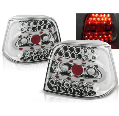 Pilotos Traseros Led Vw Golf 4 09.97-09.03 Cromado Led