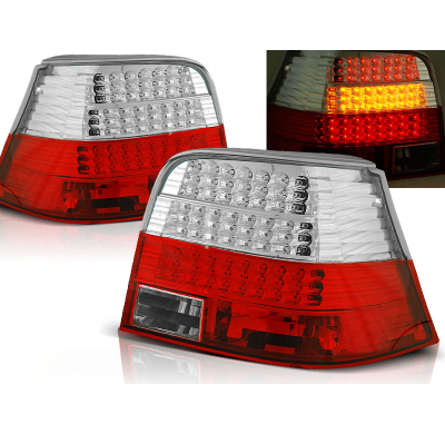 Pilotos Traseros Led Vw Golf 4 09.97-09.03 Rojo/Blanco Led