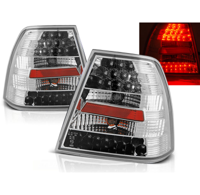 Pilotos Traseros Led Vw Bora 09.98-07.05 Cromado Led