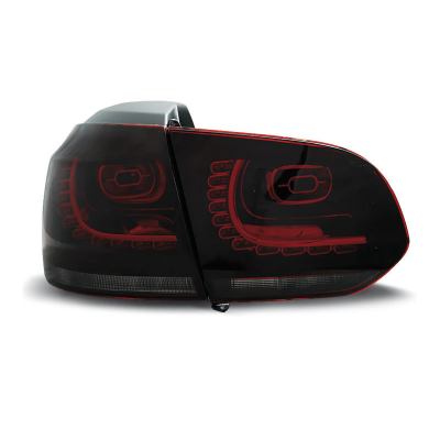 Pilotos Traseros Led Vw Golf 6 10.08-12  Rojo Ahumado Led