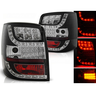 Pilotos Traseros Led Vw Passat B5 96-00 Variant Negro Intermitente Led
