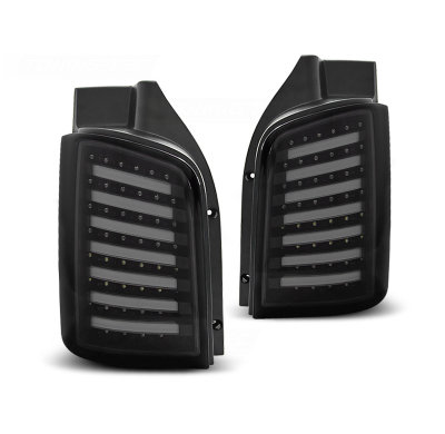 Pilotos Traseros Led Vw T5 04.03-09 / 10-15 Ahumado Negro Led