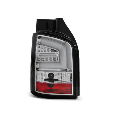 Pilotos Traseros Led Vw T5 04.03-09 Cromado Led Bar