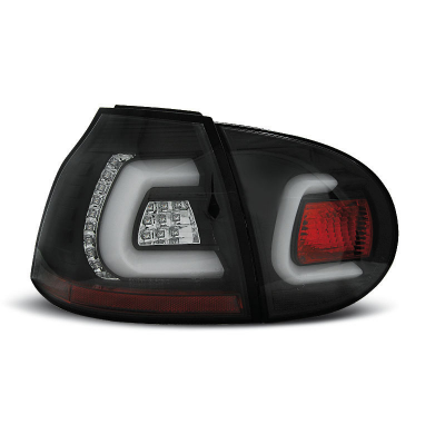 Pilotos Traseros Led Vw Golf 5 10.03-09 Negro Led Bar