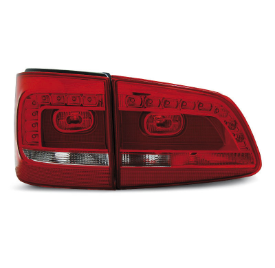 Pilotos Traseros Led Vw Touran 08.10- Rojo/Blanco Led