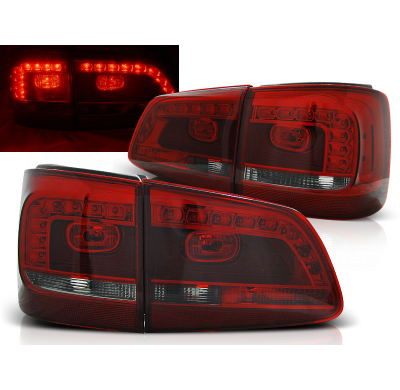 Pilotos Traseros Led Vw Touran 08.10- Rojo Ahumado Led