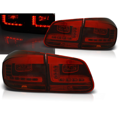 Pilotos Traseros Led Vw Tiguan 07.11-12.15  Rojo Ahumado Led