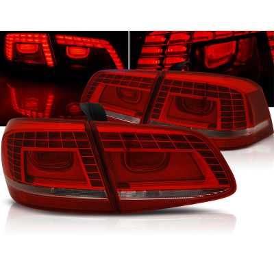 Pilotos Traseros Led Vw Passat B7 Sedan 10.10-10.14 Rojo/Blanco Led