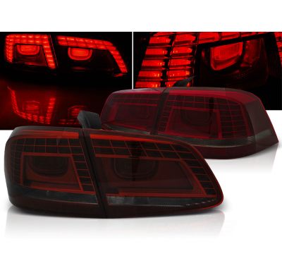 Pilotos Traseros Led Vw Passat B7 Sedan 10.10-10.14 Rojo Ahumado Led