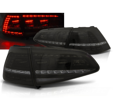 Pilotos Traseros Led Vw Golf 7 13- Ahumado Intermitentes Dinamicos R Look