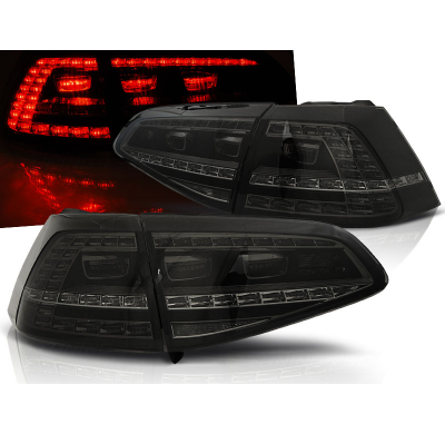 Pilotos Traseros Led Vw Golf 7 13- Ahumado Led Gti Look