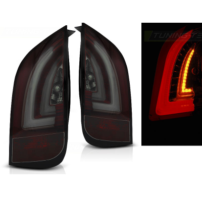 Pilotos Traseros Led Vw Up! 3.11- / Skoda Citigo 12.11-  Rojo Ahumado Led Bar