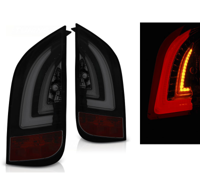 Pilotos Traseros Led Vw Up! 3.11- / Skoda Citigo 12.11-  Ahumado Negro Led Bar