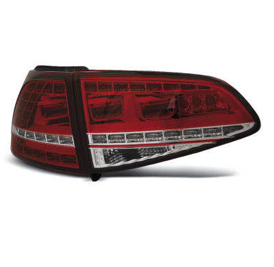 Pilotos Traseros Led Vw Golf 7 13- Rojo/Blanco Led Gti Look