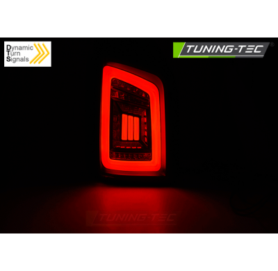 Pilotos LED VW T5 04.03-09 / 10-15 Ahumado Negro Blanco LED