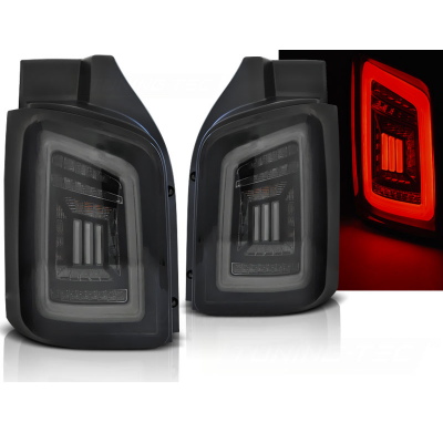 Pilotos LED VW T5 04.03-09 / 10-15 Ahumado Negro Blanco LED TRANSPORTER
