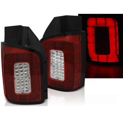 Pilotos Traseros Led Vw T6 2015- Transporter Red White Led Bar