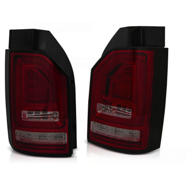 Pilotos Traseros Led Vw T6 2015-  Red Smoke-Intermitente Dinamico Led Bar Oem Led