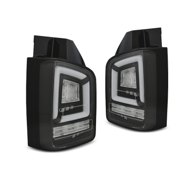 Pilotos Traseros Led Bar Negro Intermitente Dinamico Para Vw T6 15-19 Tr